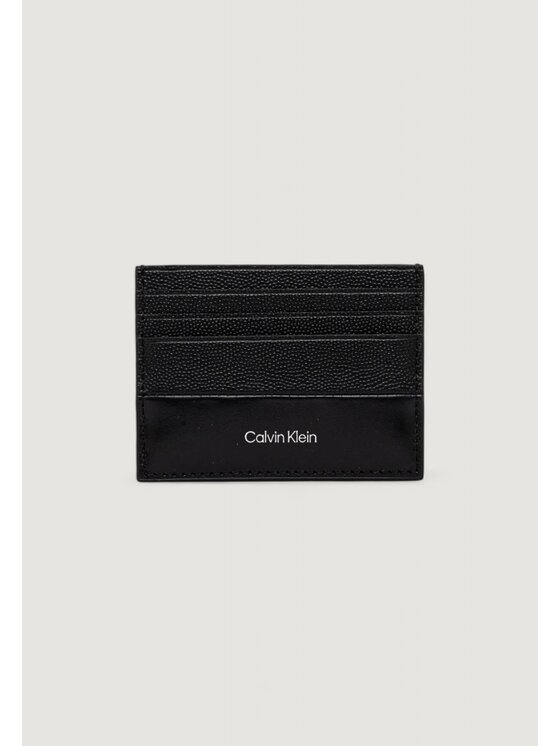 Portfel Calvin Klein, Czarne, CK MUST CARDHOLDER 6CC