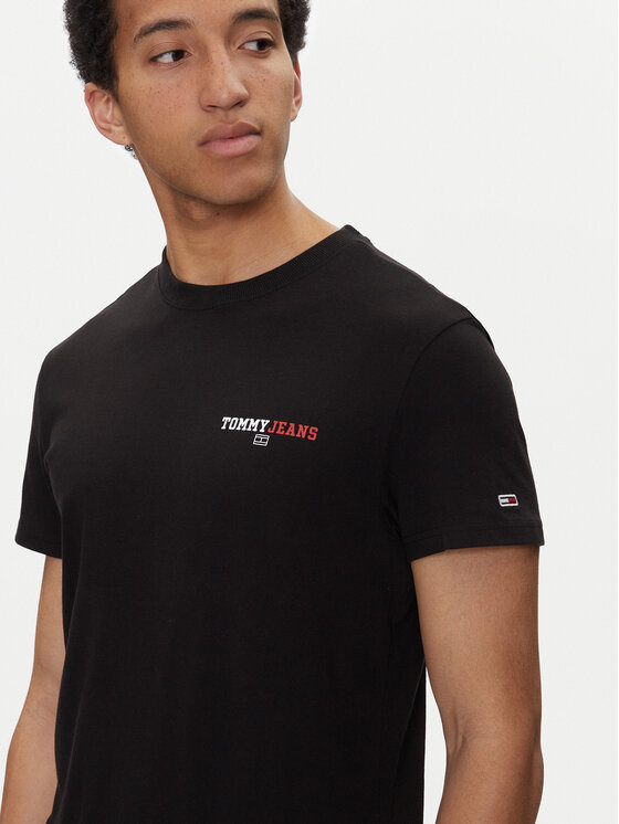 Tommy Jeans Tommy Jeans T-shirt Dna Graphic DM0DM20815 Crna Regular Fit