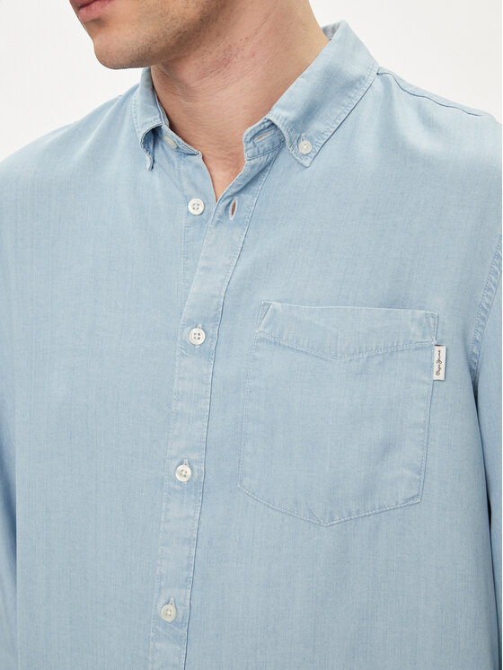 Pepe Jeans Pepe Jeans Koszula Petri PM308513 Błękitny Regular Fit
