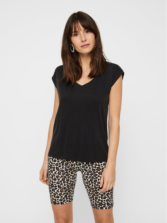 Pieces Pieces T-Shirt 17095260 Μαύρο Regular Fit