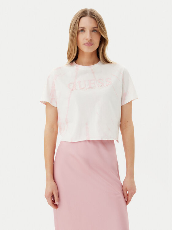 Guess Guess T-Shirt V5GI19 I3Z14 Růžová Regular Fit