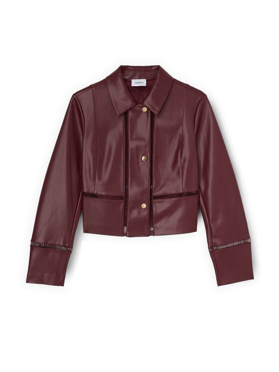 Motivi Motivi Giacca in similpelle R322Q001133N036 Bordeaux Regular Fit