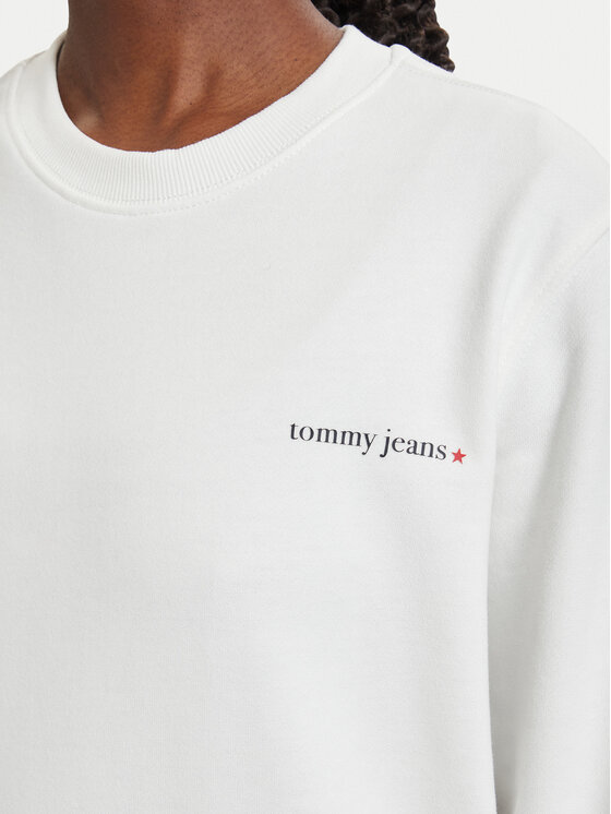Tommy Jeans Tommy Jeans Μπλούζα Ess Logo DW0DW22829 Λευκό Regular Fit