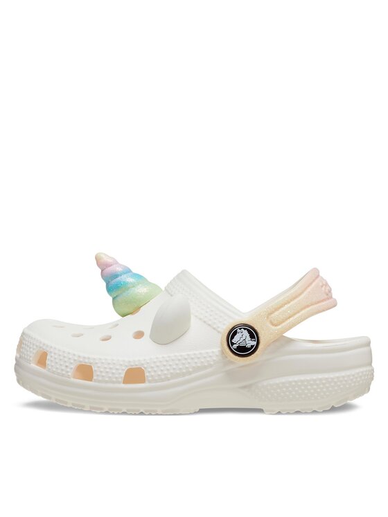 Crocs Crocs Šľapky Classic Iam Rainbow Unicorn Clog T 209701 Biela
