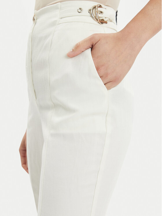 Marciano Guess Marciano Guess Штани з тканини Giselle 4GGB05 7158A Écru Regular Fit