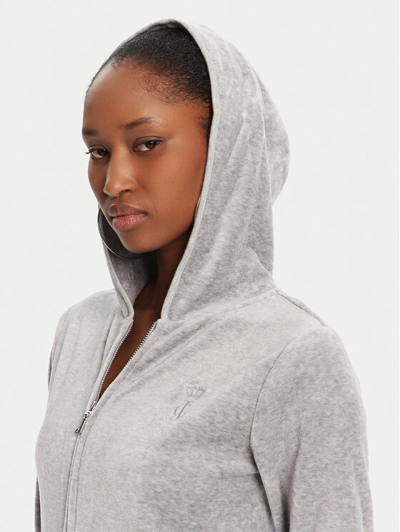 Juicy Couture Juicy Couture Majica dugih rukava Robyn JCSEBJ007 Siva Slim Fit