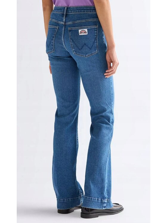 Wrangler Wrangler Jeansy Flare Niebieski Flare Fit