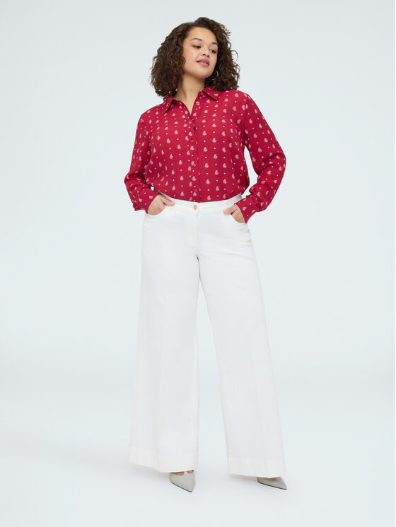 Fiorella Rubino Fiorella Rubino Koszula 5053T001457N0V6 Czerwony Regular Fit