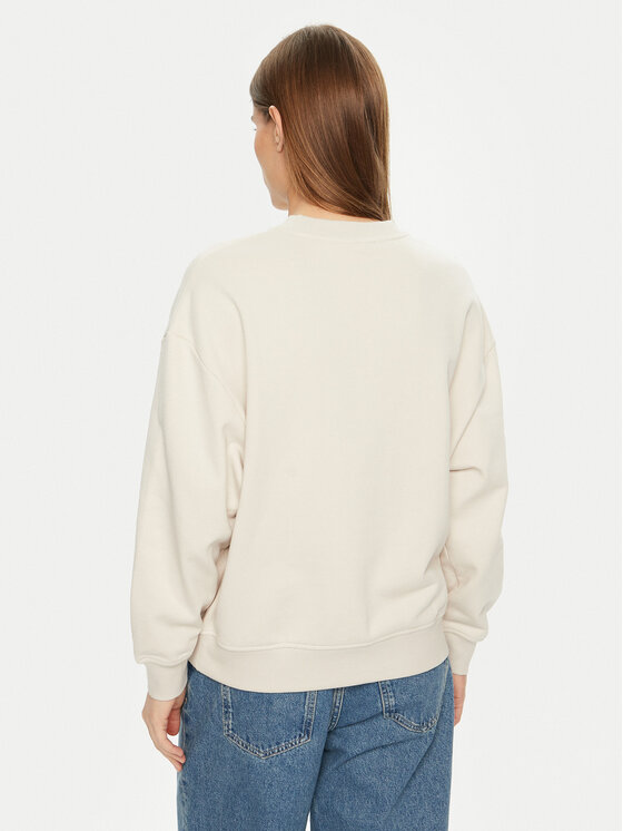 Calvin Klein Jeans Calvin Klein Jeans Felpa Glossy Monologo J20J224724 Beige Regular Fit