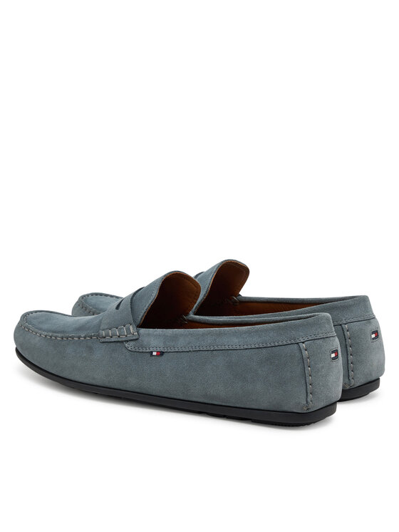 Tommy Hilfiger Tommy Hilfiger Мокасини Casual Hilfiger Suede Driver FM0FM04998 Сірий