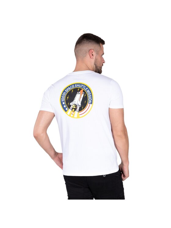 Alpha Industries Alpha Industries T-Shirt AI.176507-09-XXL Biały Regular Fit