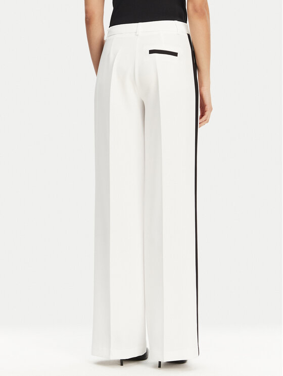 Maryley Maryley Pantaloni di tessuto 25EB566/43BN Bianco Regular Fit