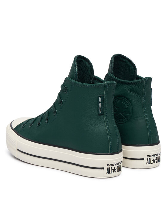 Converse Converse Plátenky Chuck Taylor All Star Lift Platform Water-Repellent A18393C Tmavo zelená