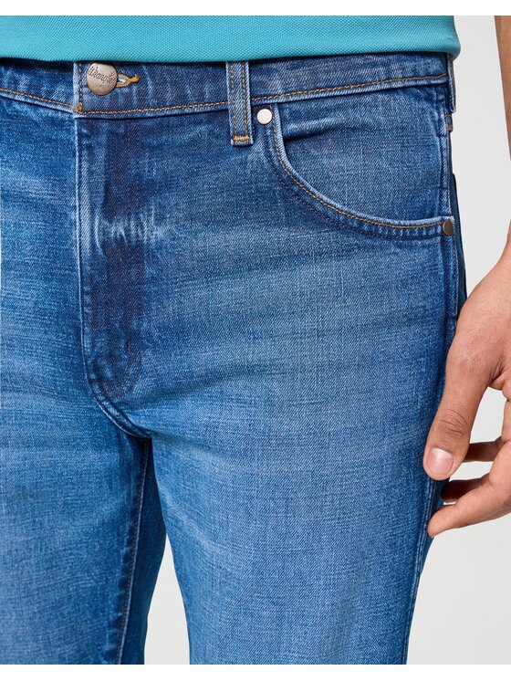 Wrangler Wrangler Jeansy Larston Niebieski Slim Fit