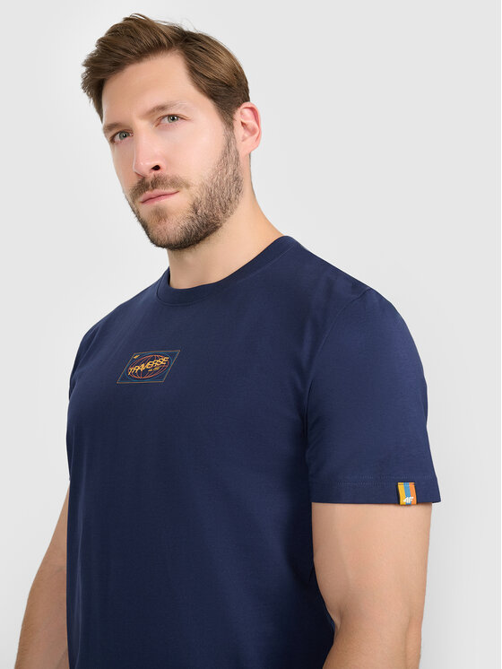 4F 4F T-Shirt MISSION READY Granatowy Regular Fit