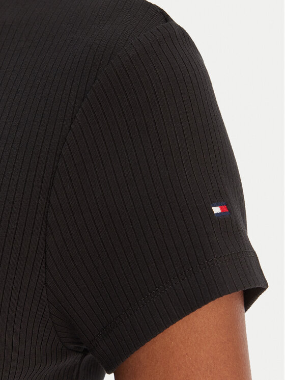 Tommy Hilfiger Tommy Hilfiger Повсякденна сукня WW0WW47860 Чорний Slim Fit
