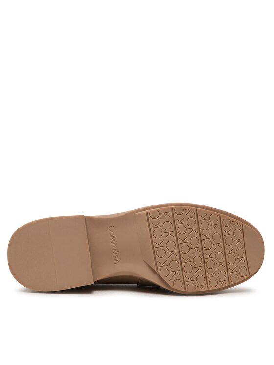 Calvin Klein Calvin Klein Čevlji brez vezalk Rubber Sole Loafer W/Hw HW0HW01791 Bež
