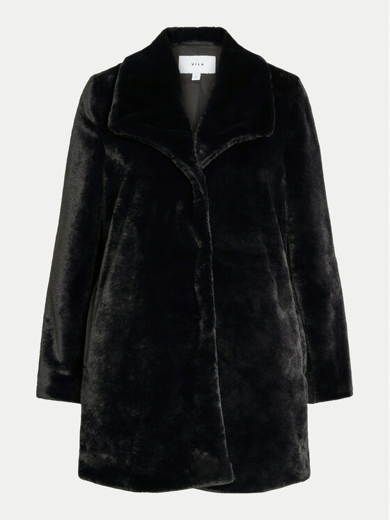 Vila Vila Pelliccia Ebba 14098292 Nero Regular Fit