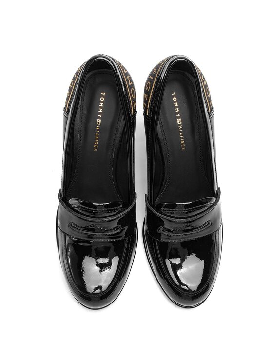 Tommy hilfiger iconic patent hot sale loafer