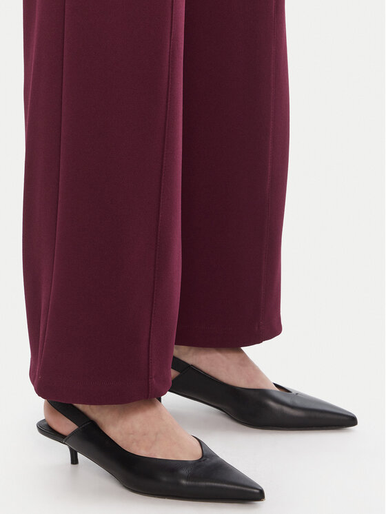 Rinascimento Rinascimento Hlače iz tkanine CFC0125304003 Bordo rdeča Regular Fit