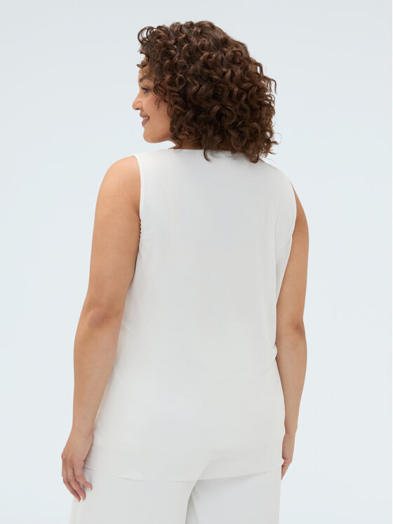 Fiorella Rubino Fiorella Rubino Top D013L000150N011 Biały Regular Fit