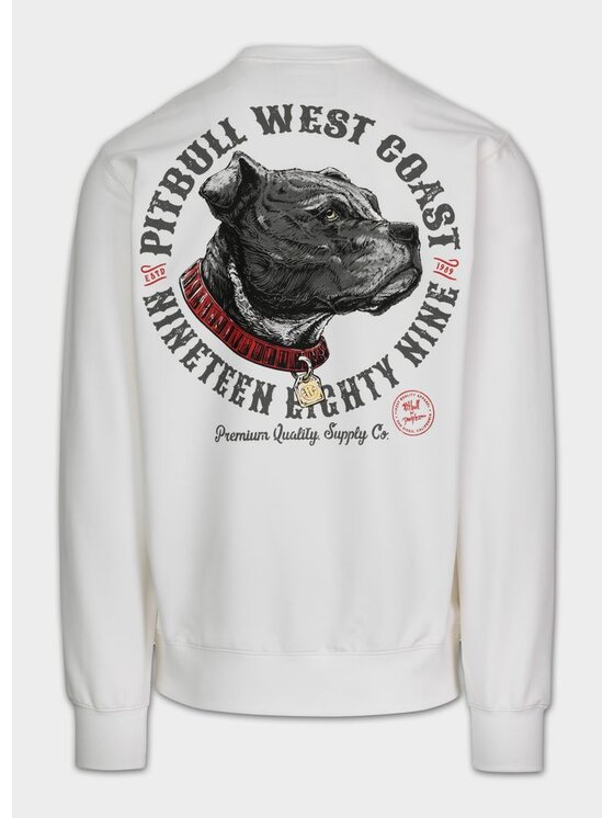 PITBULL PITBULL Bluza STRENGHT & RESPECT Biały Regular Fit