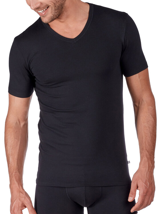 Huber Huber Tričko 112589 Čierna Slim Fit