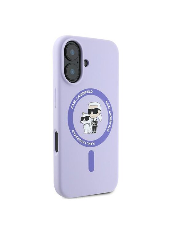 KARL LAGERFELD KARL LAGERFELD Etui na telefon Apple iPhone 16 Plus Fioletowy