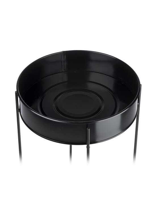 MIAhome MIAhome Kwietnik z okrągłą podstawką 64 cm Czarny