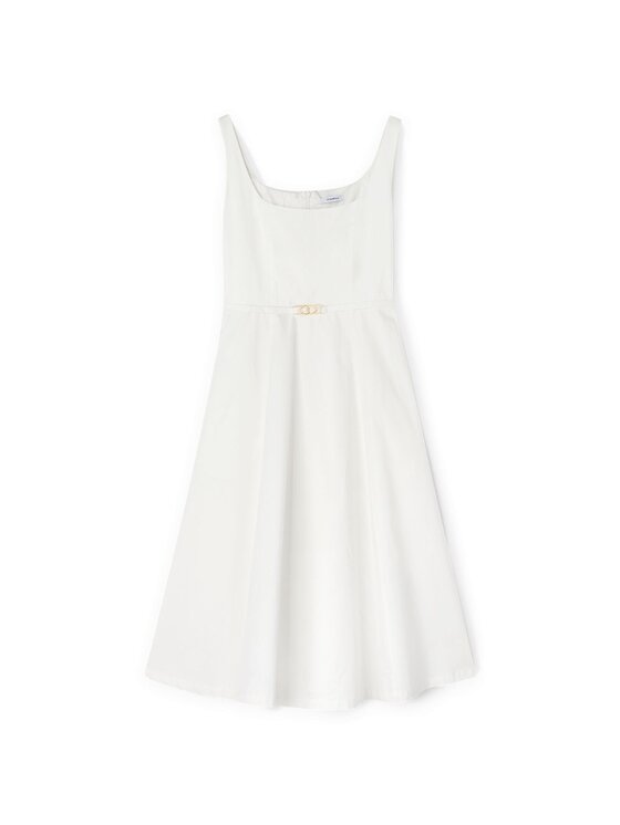 Motivi Motivi Vestito da giorno 7550Q103309N011 Bianco Flared Fit