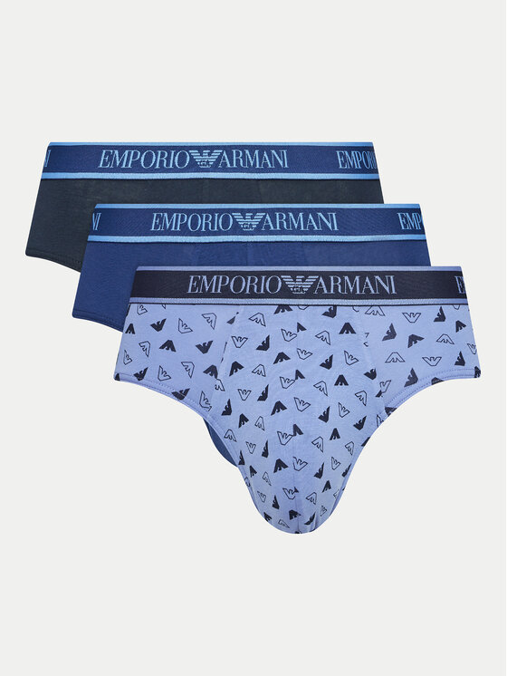 Emporio Armani Underwear Set Od 3 Para Muških Slip Gaća 112132 4F717 75336 Šarena