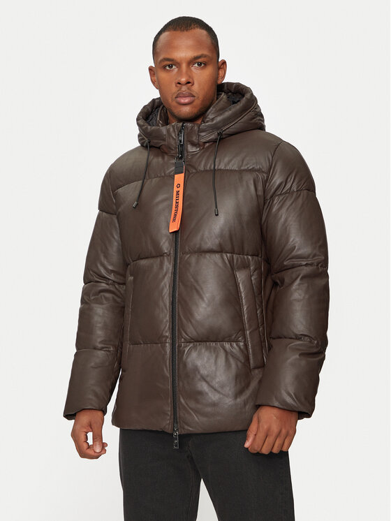 Milestone Milestone Lederjacke Patrick 43104021080 Braun Regular Fit