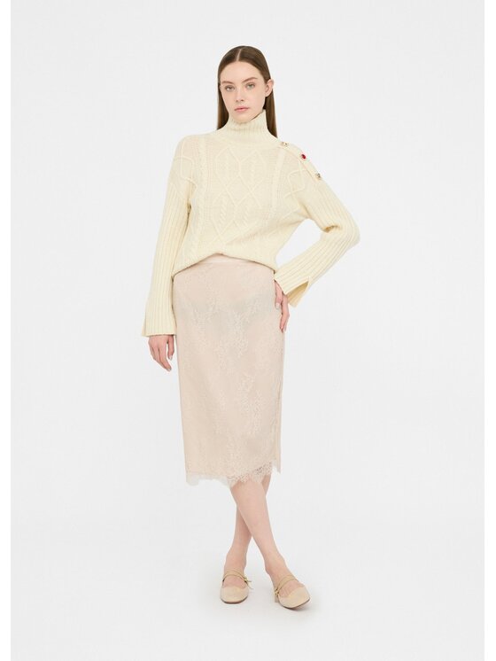 Liu Jo Liu Jo Maglione MF5425MS04020304 Beige Regular Fit