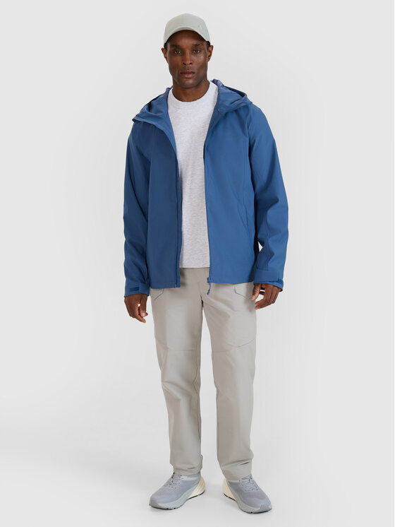 4F 4F Μπουφάν μεταβατικό 4FWSS25TTJAM703-32S Μπλε Regular Fit