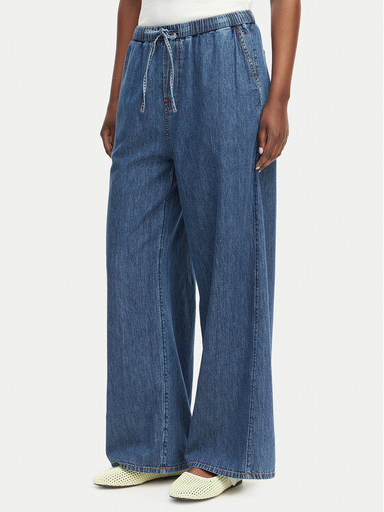 Tommy Jeans Tommy Jeans Blugi DW0DW23008 Albastru Wide Leg