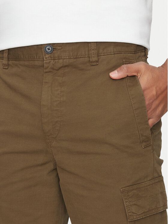 BOSS BOSS Riidest püksid Sisla-8 50530599 Khakivärviline Regular Fit