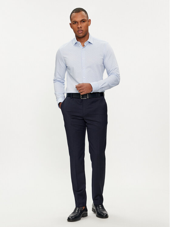 Michael Kors Michael Kors Košulja MK0DS01263 Svijetloplava Slim Fit