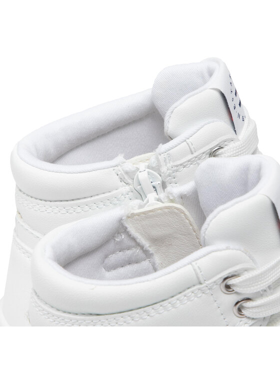 Tommy Hilfiger Tommy Hilfiger Sneakersy High T Top Lace-Up Sneaker T3A9-32339-1435 M Biały