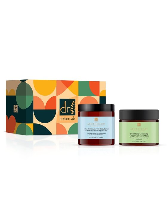 Dr Botanicals Dr Botanicals Maska do ponownego zrównoważenia & Dziki himalajski peeling do ciała Maska do twarzy