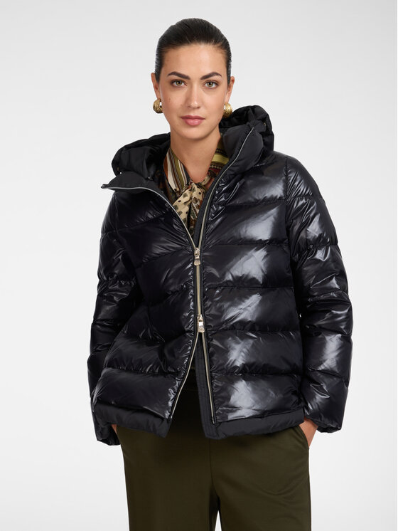 Elena Mirò Elena Mirò Giubbotto piumino F807P000221N033 Nero Regular Fit