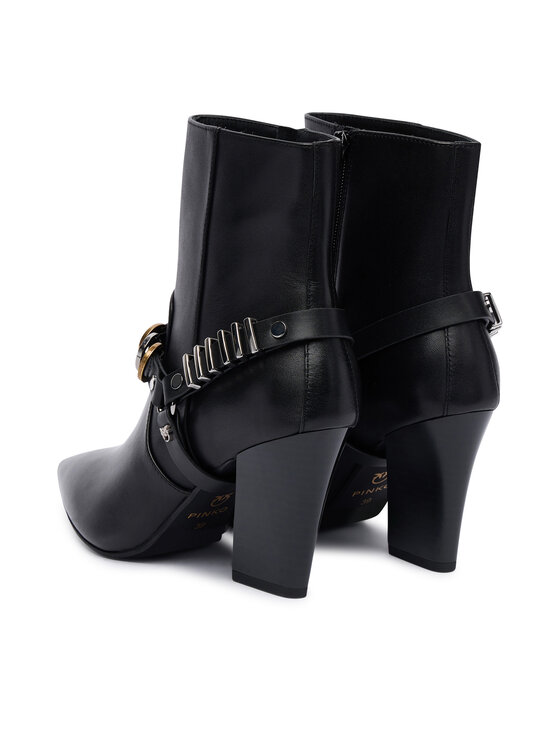 PINKO PINKO Polokozačky Viola 02 SD0417P001 Černá