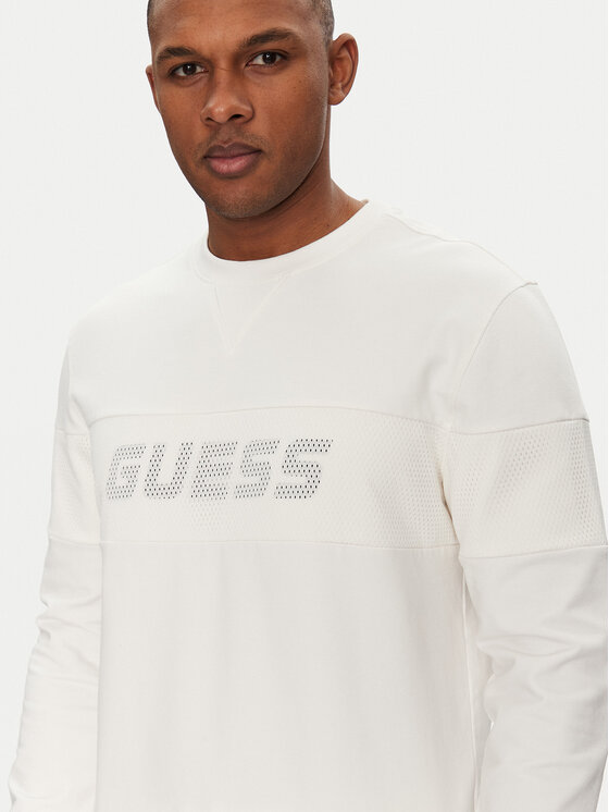 Guess Guess Μπλούζα Z5GQ09 K6ZS1 Λευκό Regular Fit