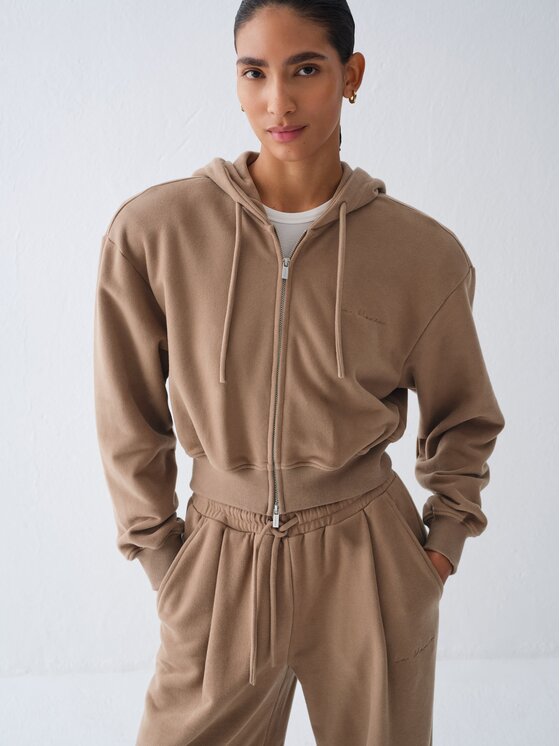La Mania La Mania Bluza LUCCA Beżowy Basic Fit