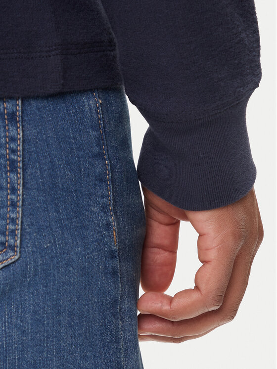 Guess Jeans Guess Jeans Тениска с дълъг ръкав M4BI77 KCII1 Тъмносин Regular Fit