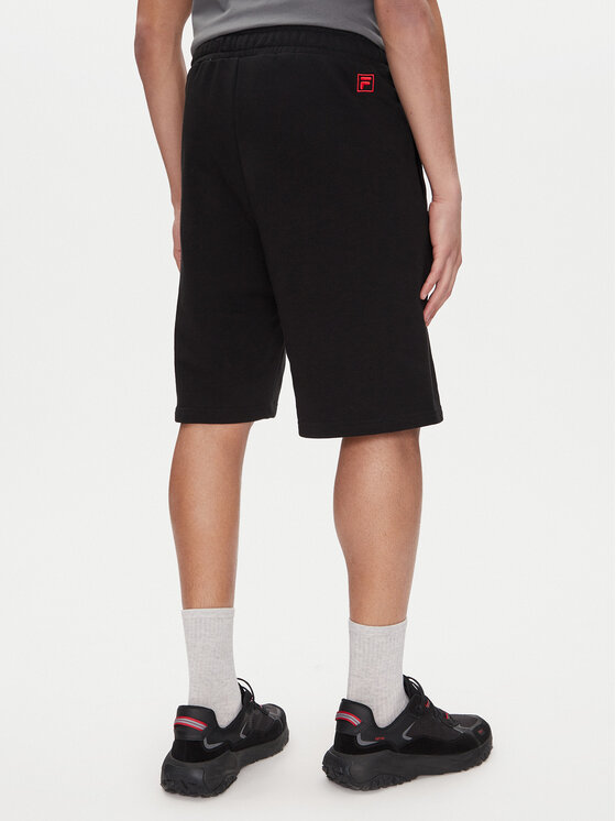 Fila Fila Pantaloni scurți sport Lezinnes FAM0870 Negru Regular Fit