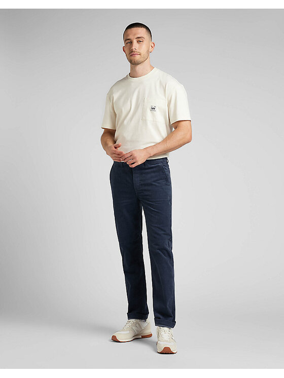 Lee Lee Pantaloni chino L71FQE50 Blu scuro Regular Fit