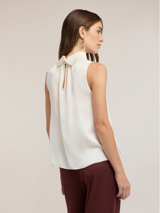Motivi Motivi Top D137Q000659N021 Biały Regular Fit