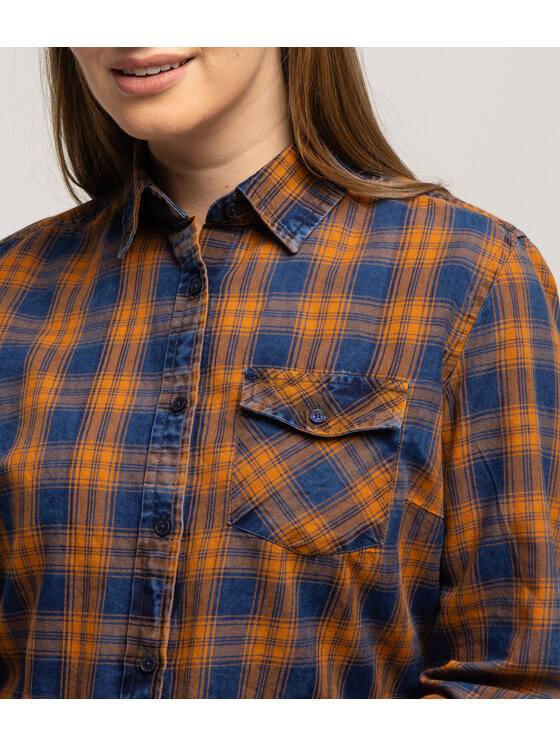 Lee Cooper Lee Cooper Koszula ANABEL 6202 Brązowy Regular Fit
