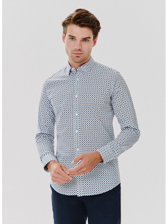 Pako Lorente Pako Lorente Koszula P24WN-1X-002 Niebieski Slim Fit