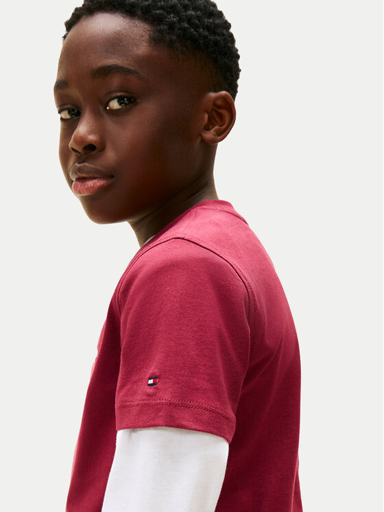 Tommy Hilfiger Tommy Hilfiger T-shirt Monotype Print KB0KB10051 Rosso Regular Fit